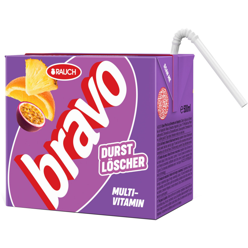 Bravo Durstlöscher Multivitamin 500ml Tetra